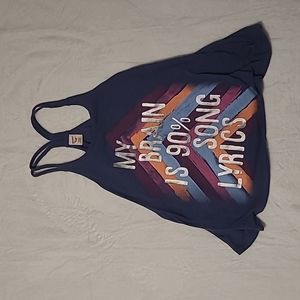 "My brain is 90% song lyrics" Sleeveless T-shirt